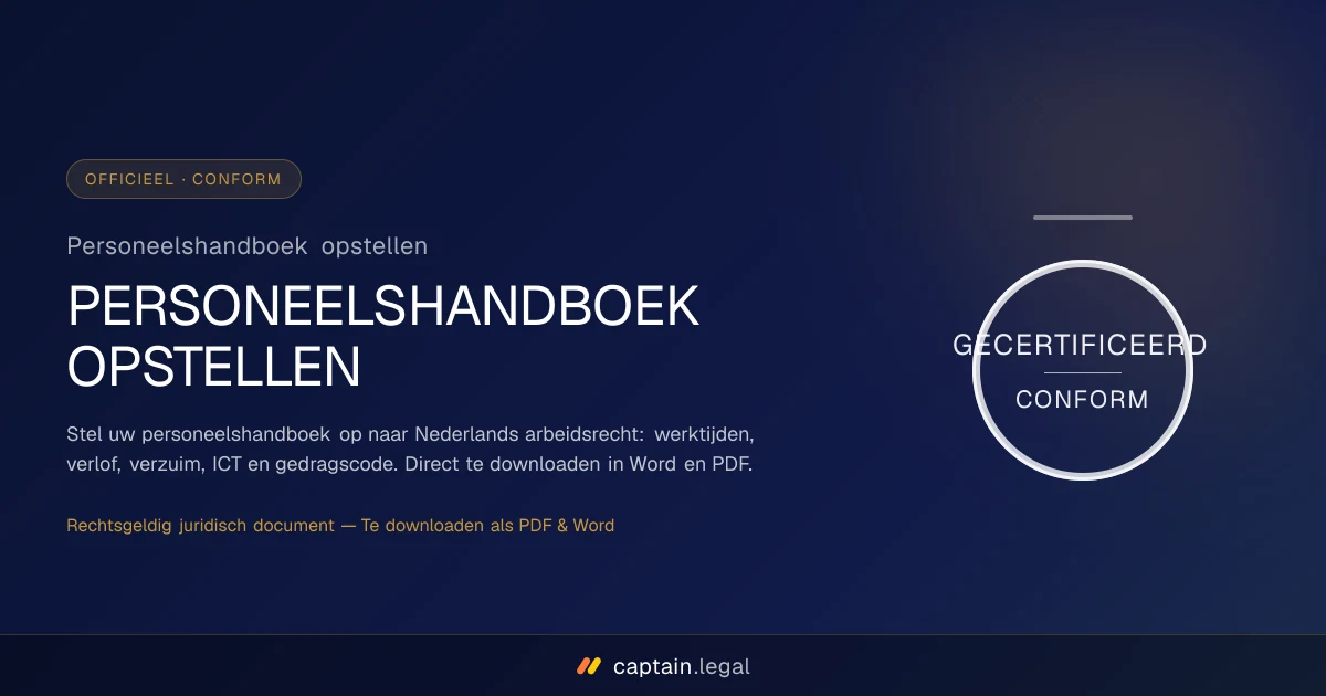 Personeelshandboek opstellen