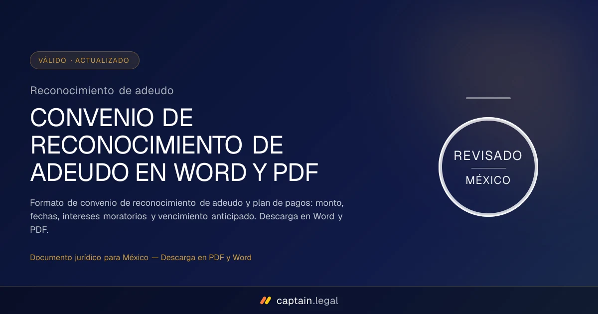 Reconocimiento de adeudo