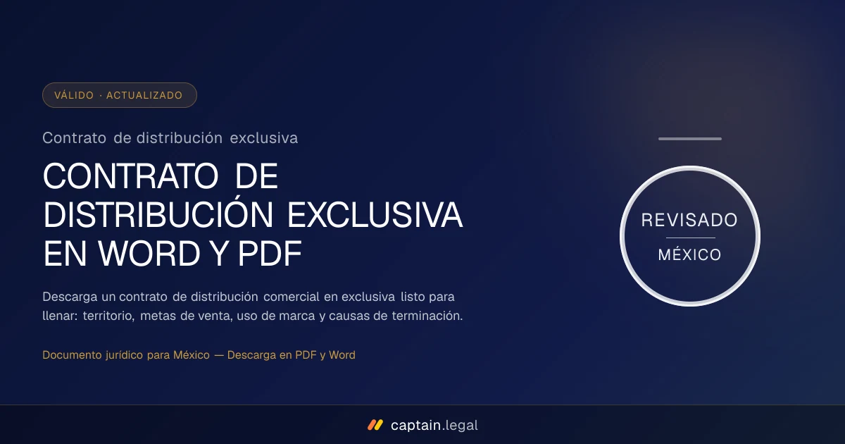 Contrato de distribución exclusiva