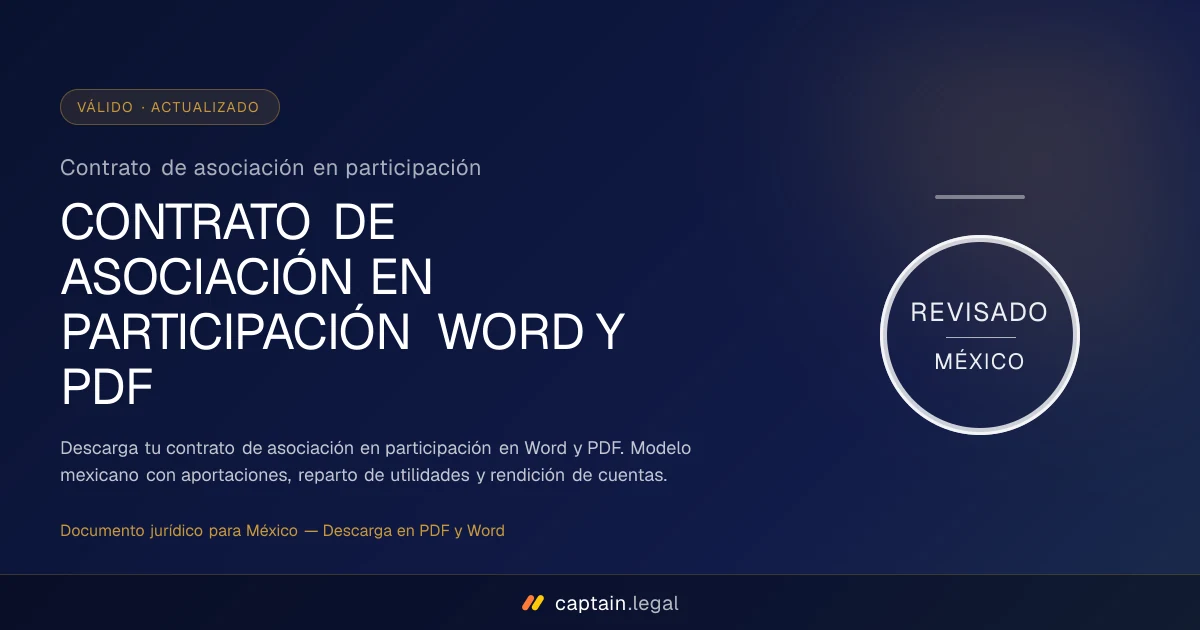 Contrato de asociación en participación