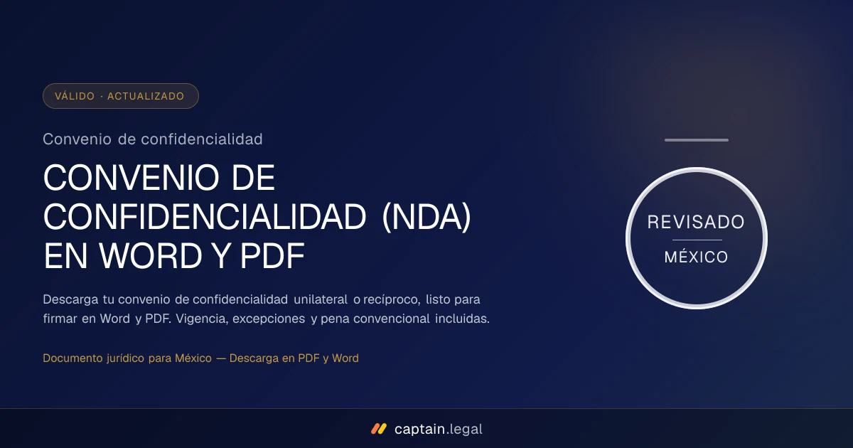Convenio de confidencialidad