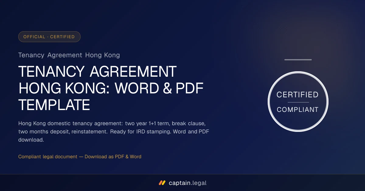 Tenancy Agreement Hong Kong