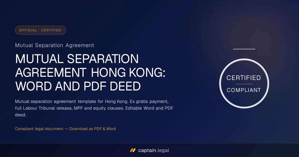 Mutual Separation Agreement