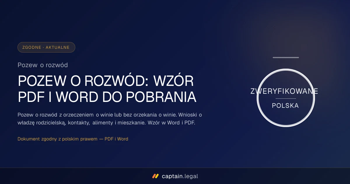 Pozew o rozwód