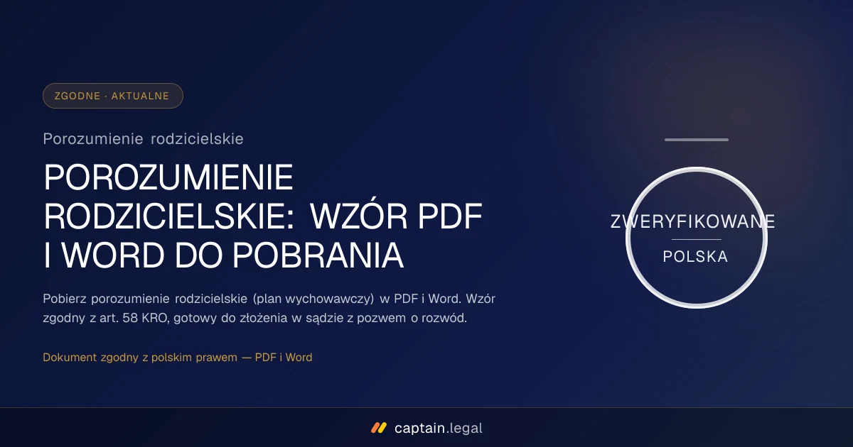 Porozumienie rodzicielskie