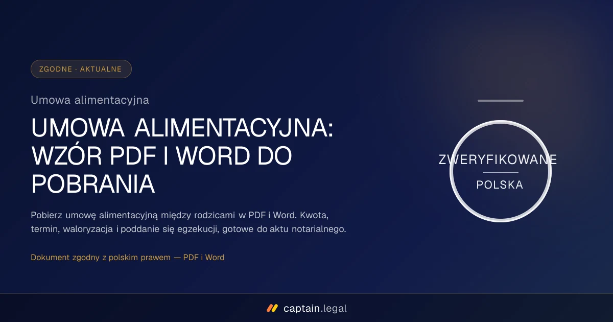 Umowa alimentacyjna