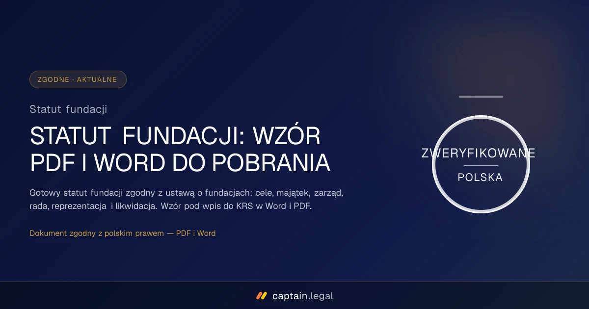 Statut fundacji