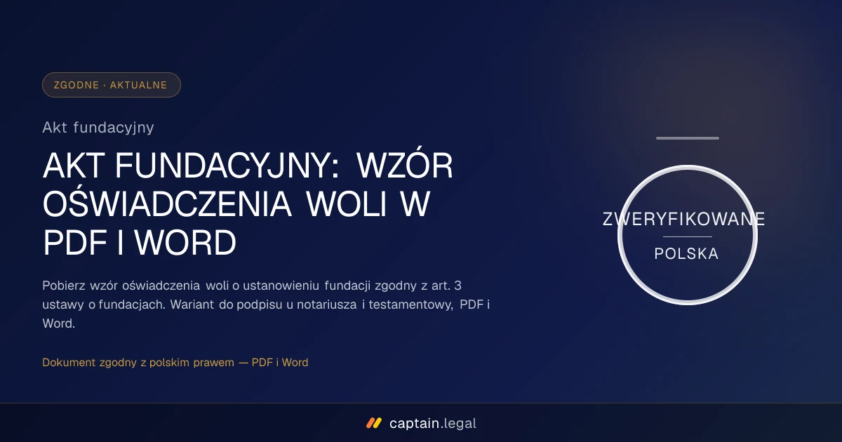 Akt fundacyjny