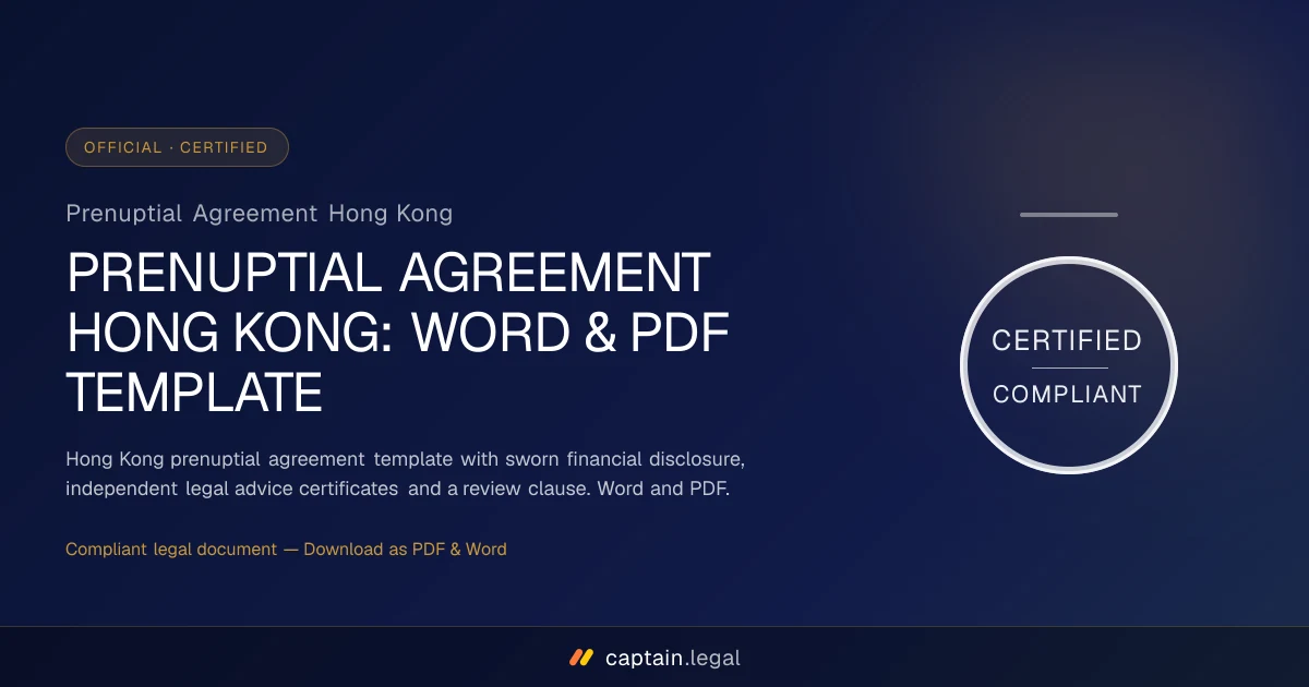 Prenuptial Agreement Hong Kong