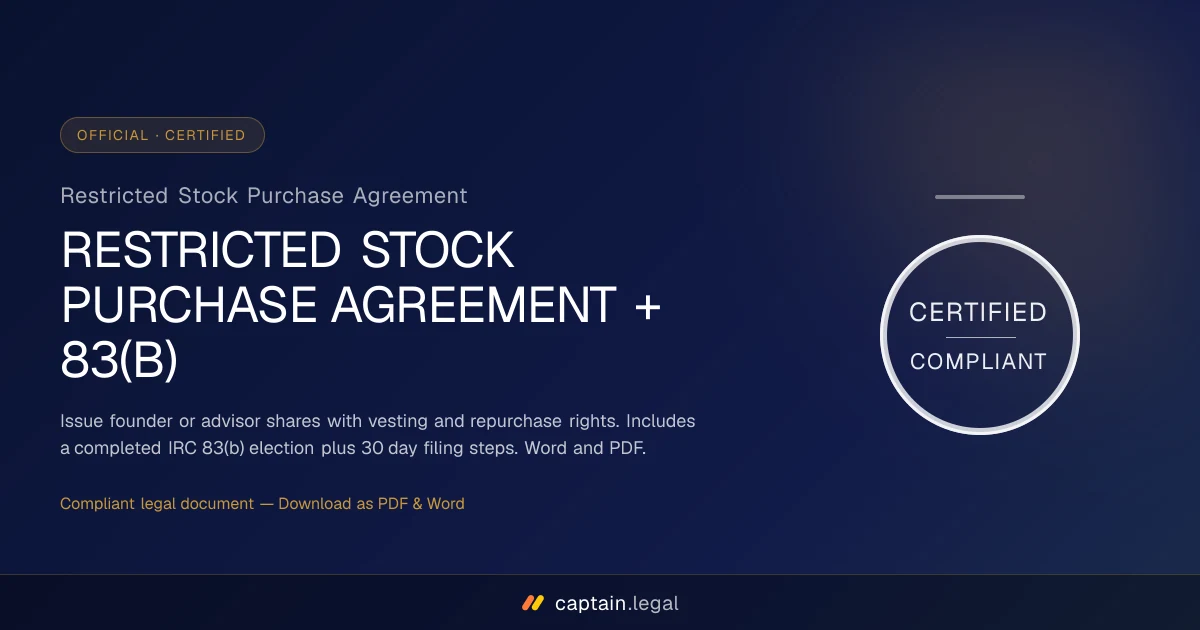 Restricted Stock Purchase Agreement
