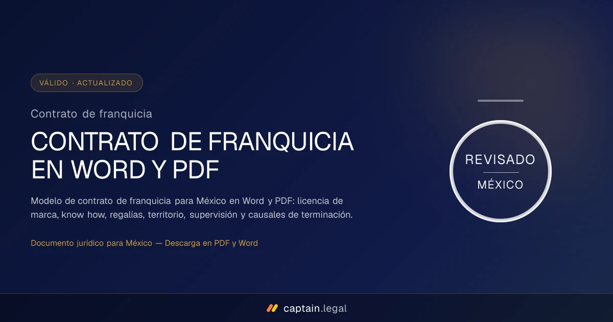 Contrato de franquicia