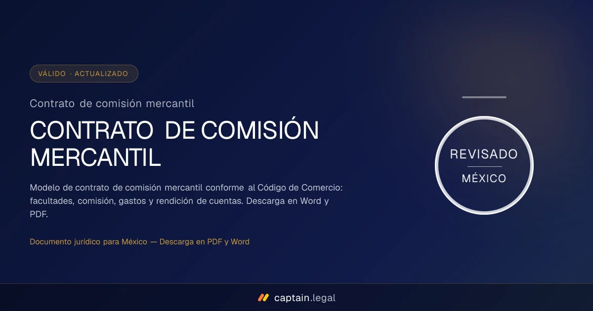 Contrato de comisión mercantil