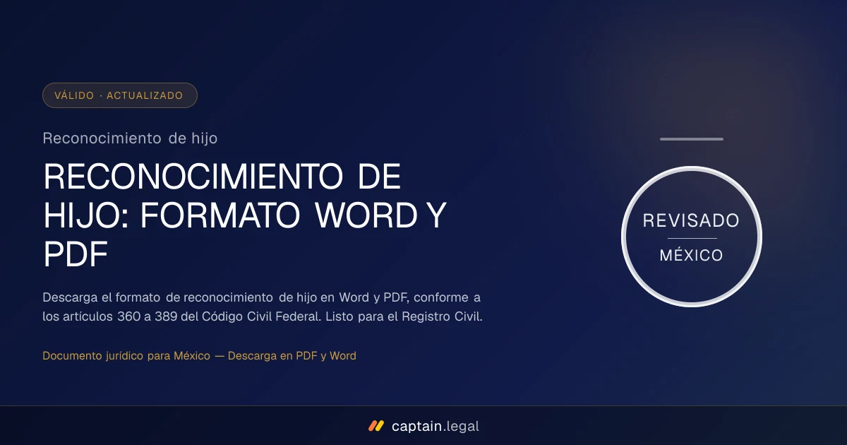 Reconocimiento de hijo