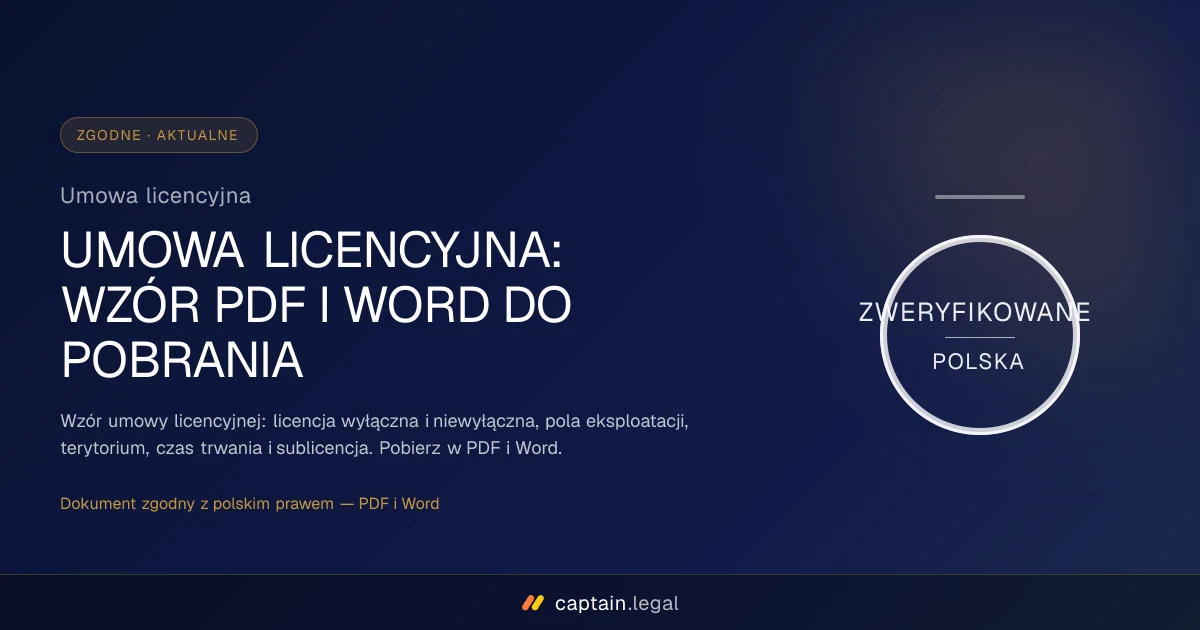 Umowa licencyjna