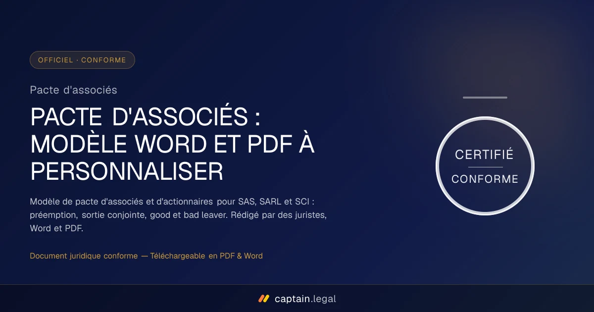 Pacte d'associés