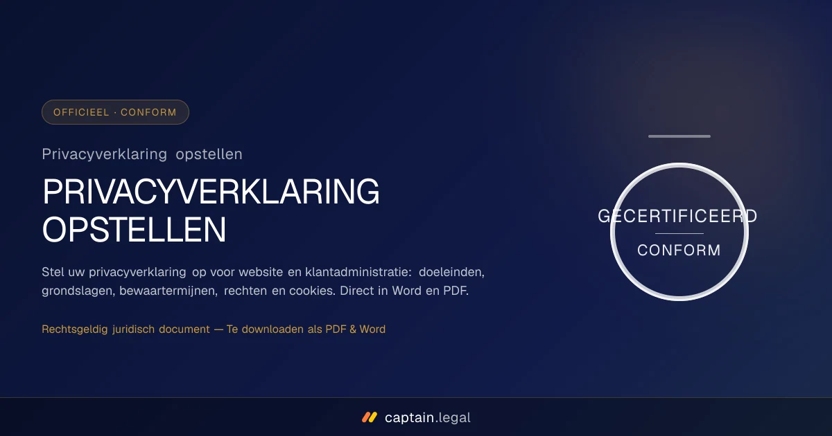 Privacyverklaring opstellen