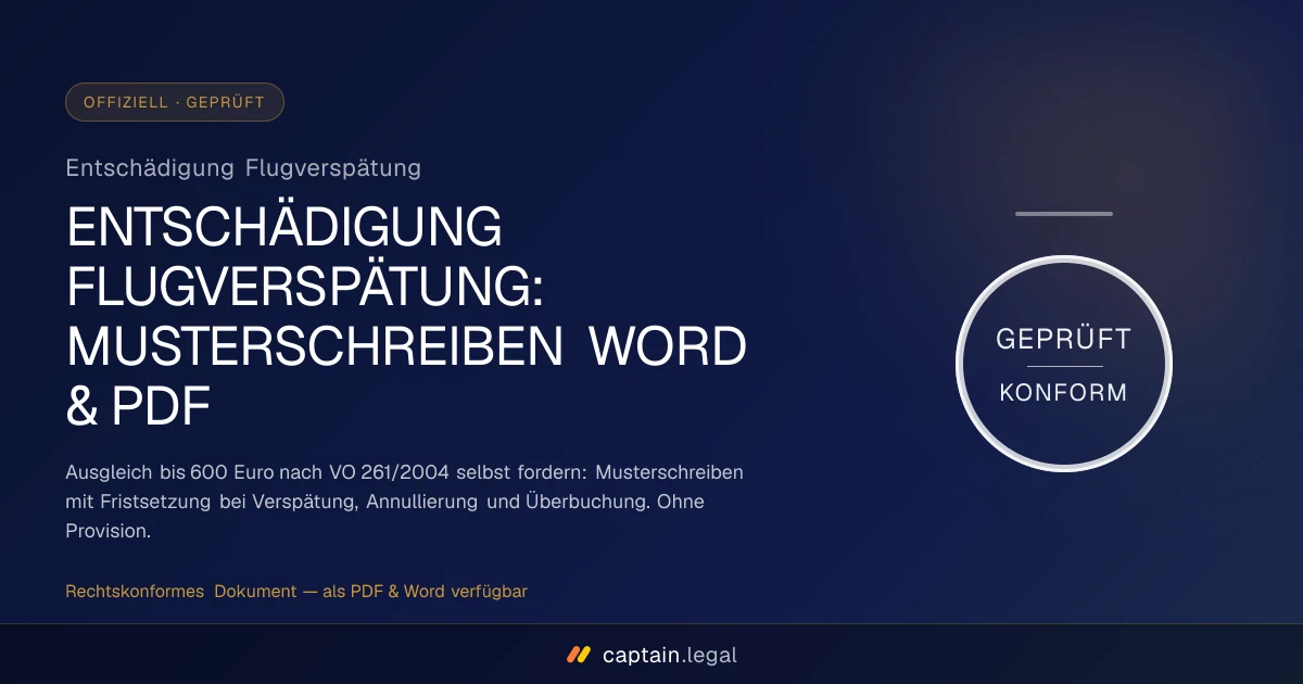Entschädigung Flugverspätung