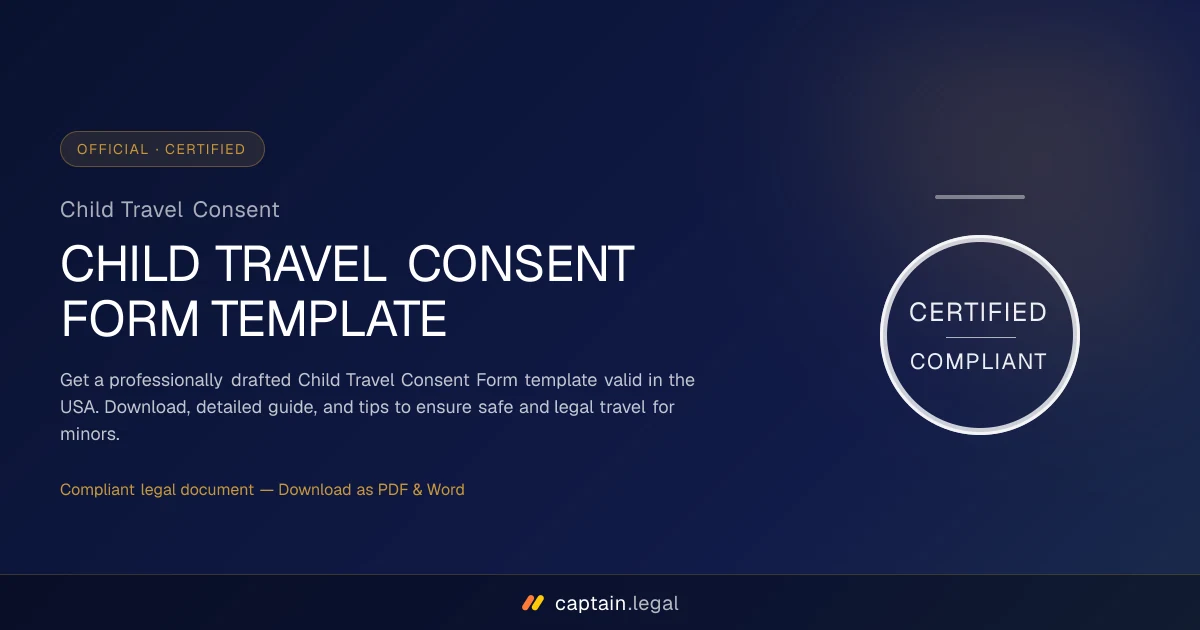 Child Travel Consent