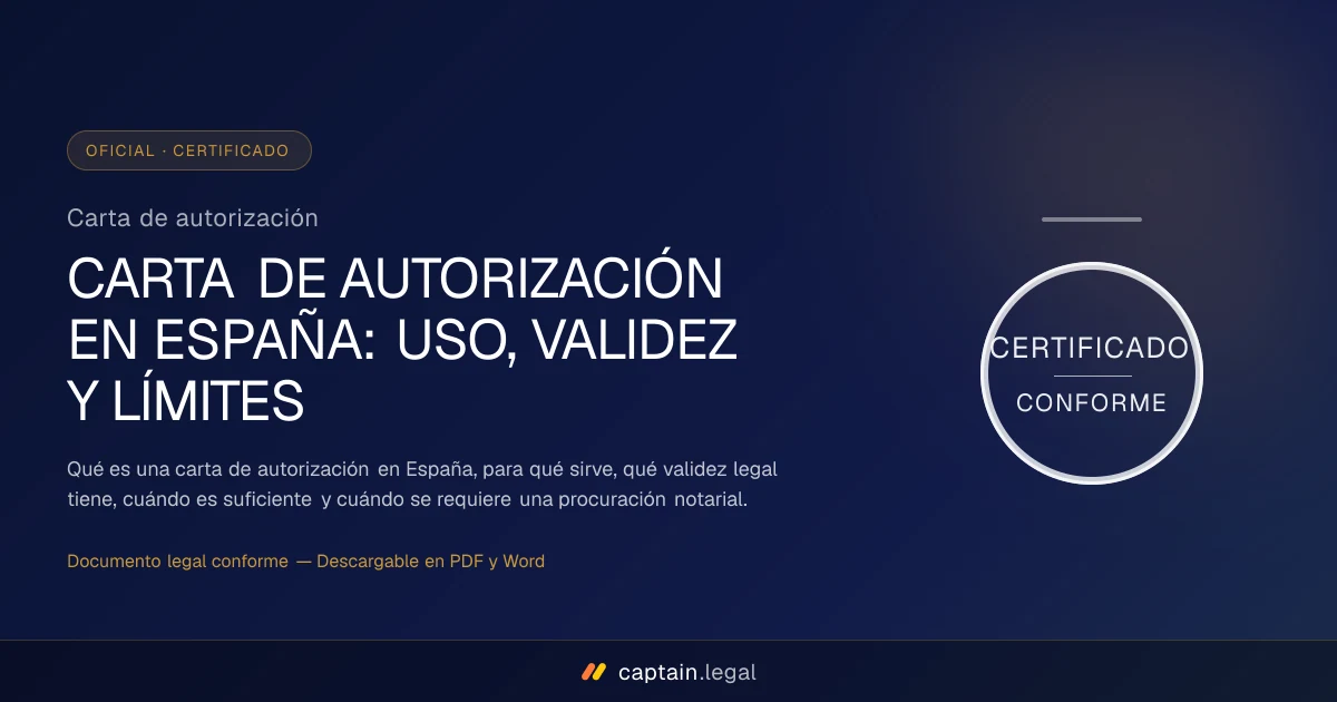 Carta de autorización
