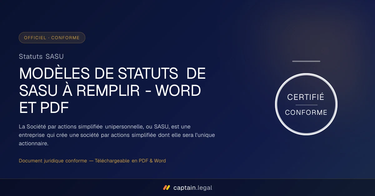Statuts SASU