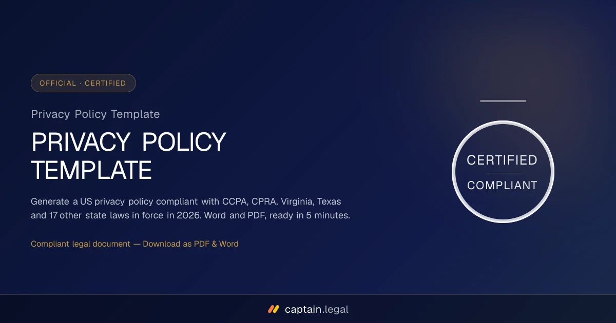 Privacy Policy Template