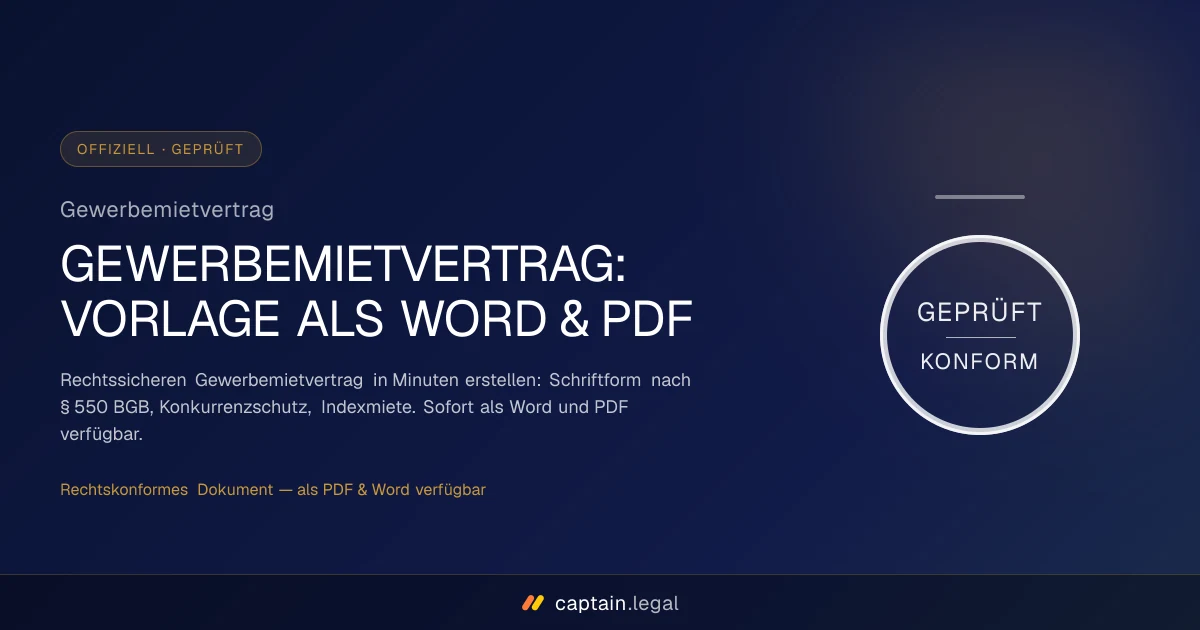 Gewerbemietvertrag