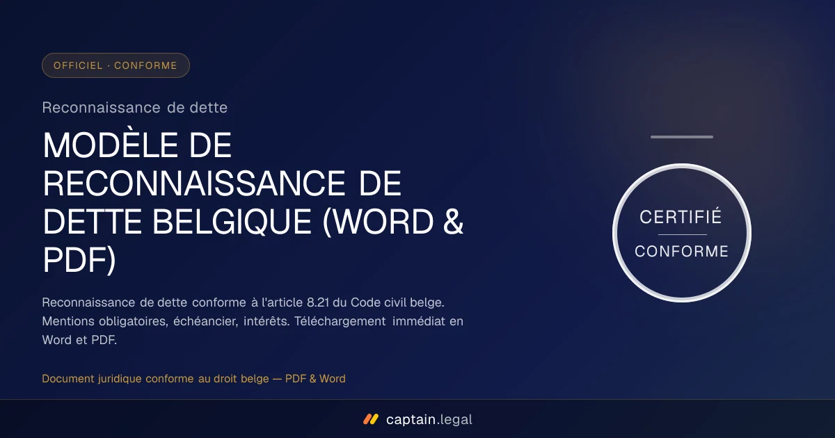 Reconnaissance de dette