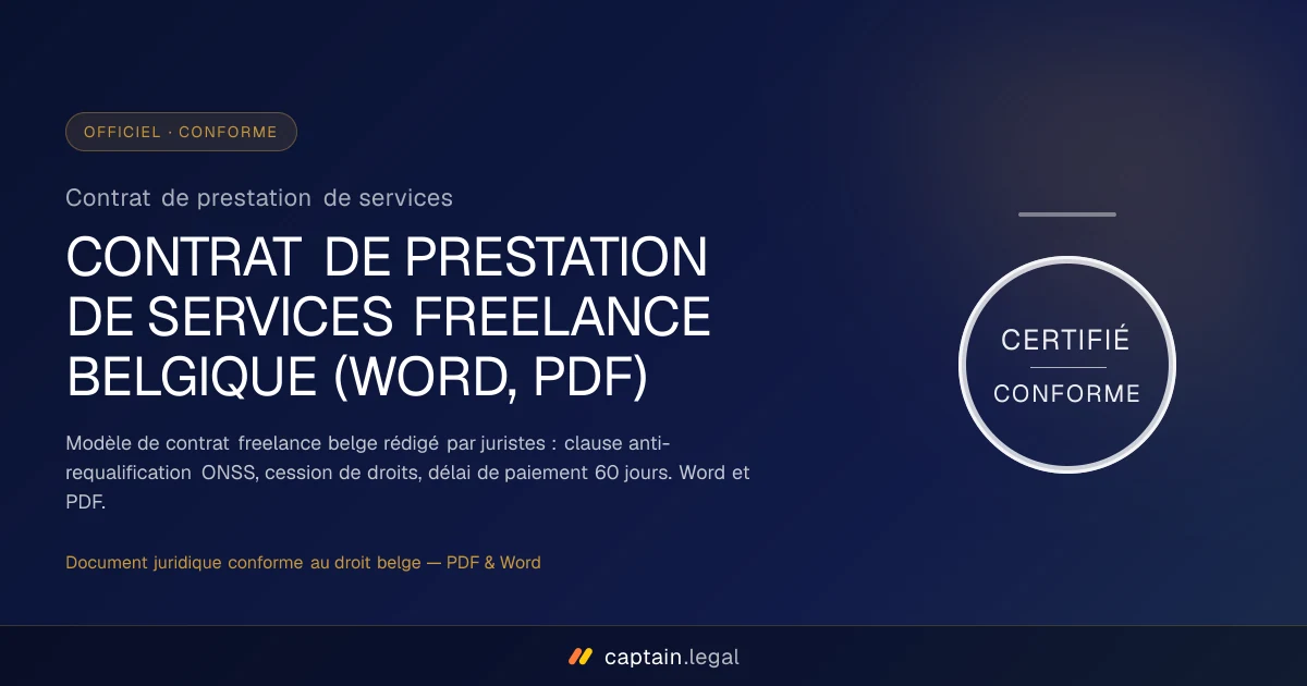 Contrat de prestation de services