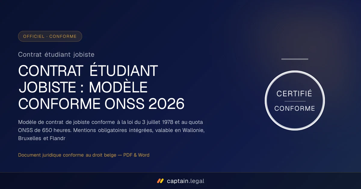 Contrat étudiant jobiste