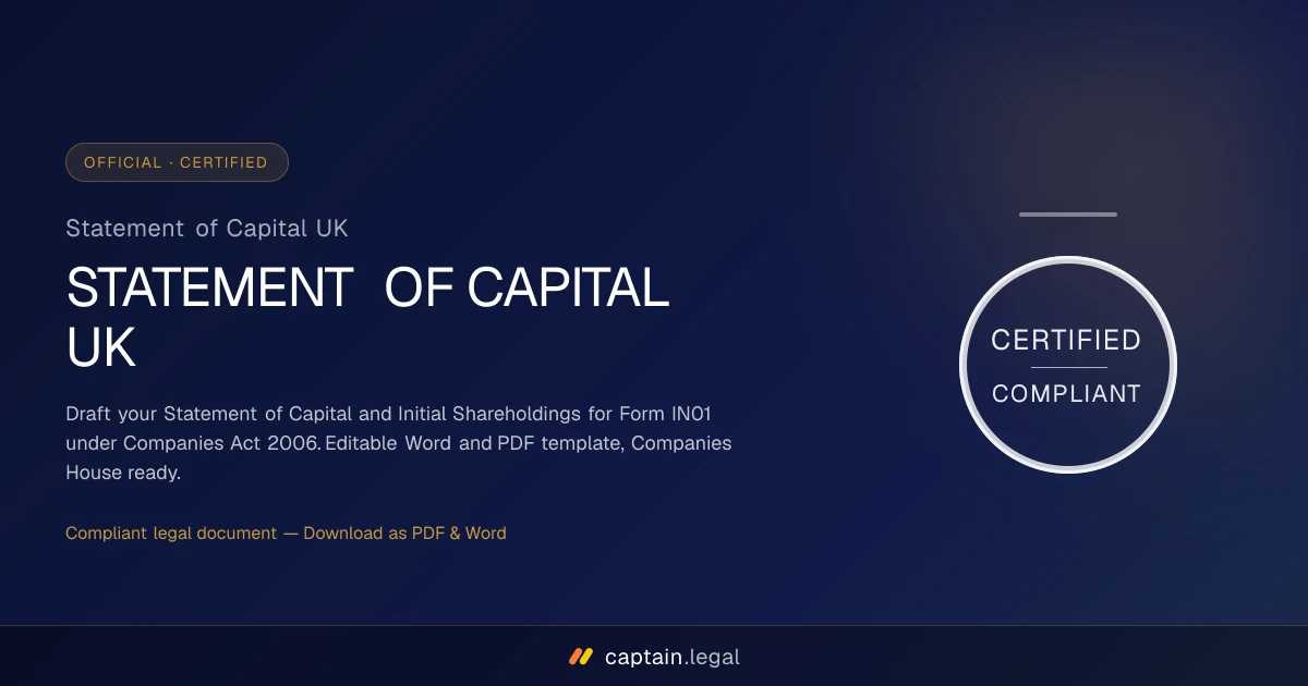 Statement of Capital UK