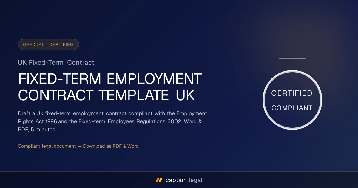 UK Fixed-Term Contract