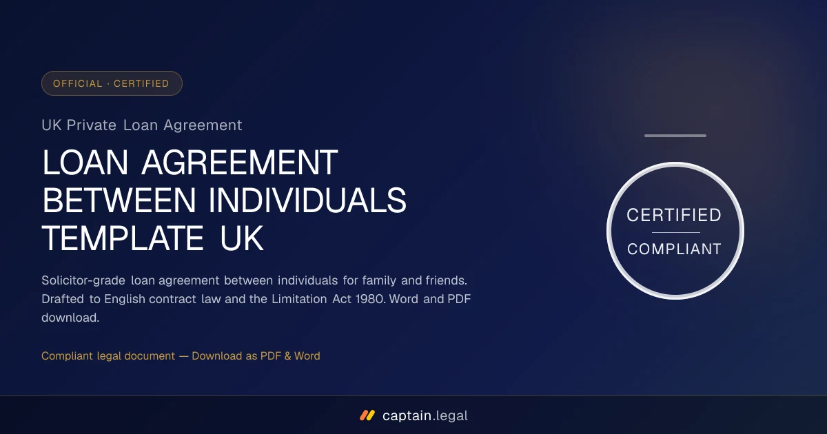 UK Private Loan Agreement