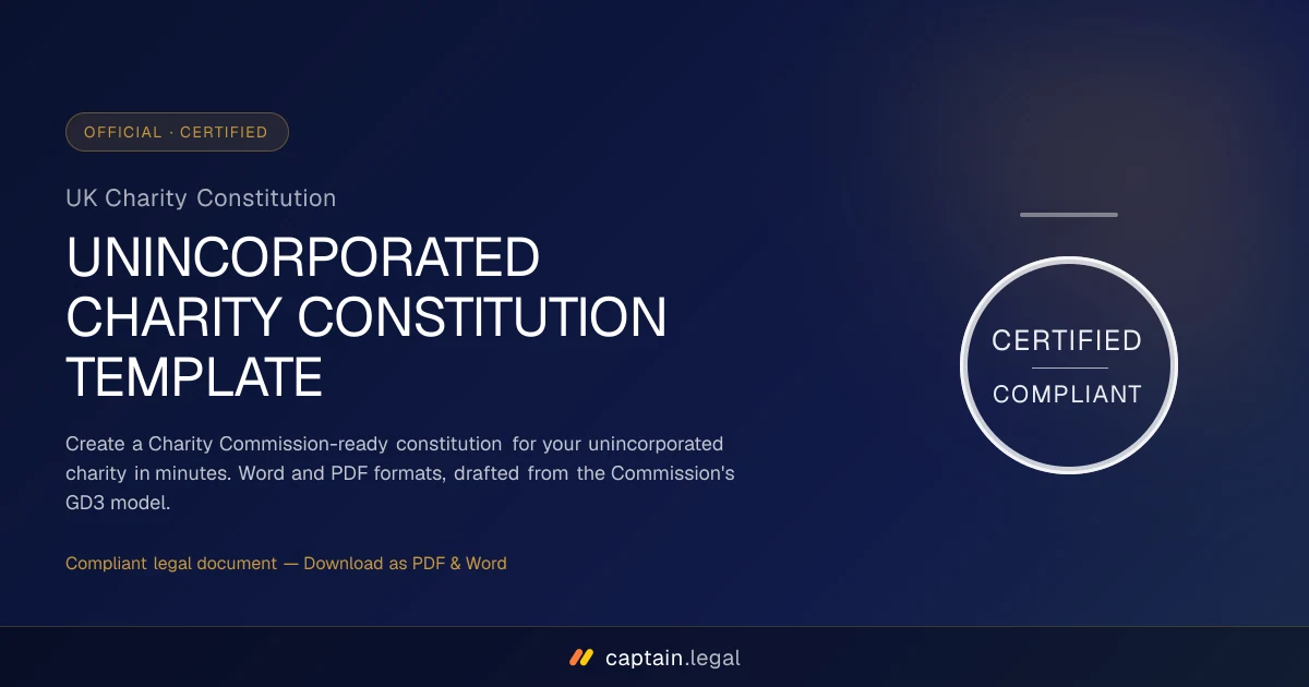UK Charity Constitution