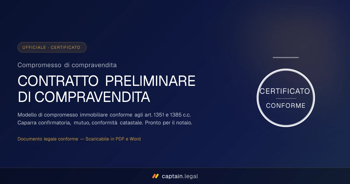 Compromesso di compravendita