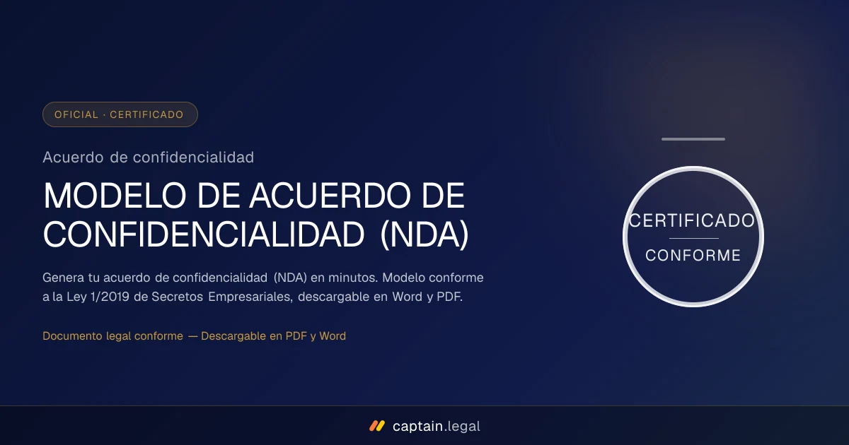 Acuerdo de confidencialidad