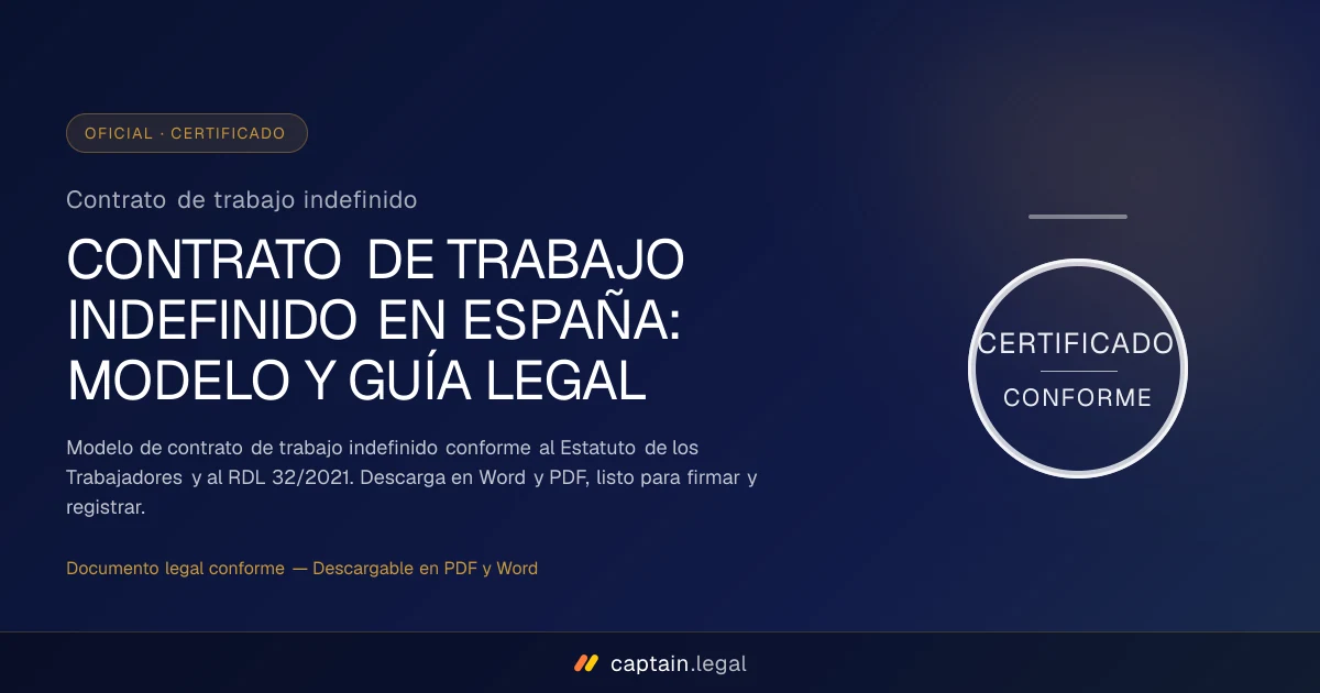 Contrato de trabajo indefinido