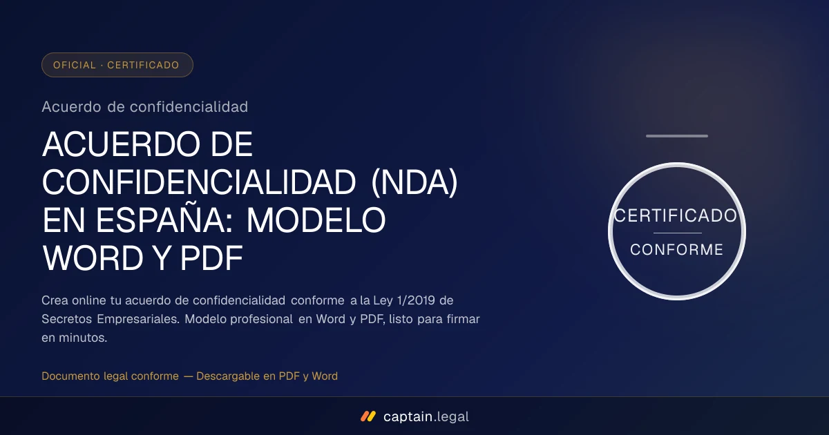 Acuerdo de confidencialidad