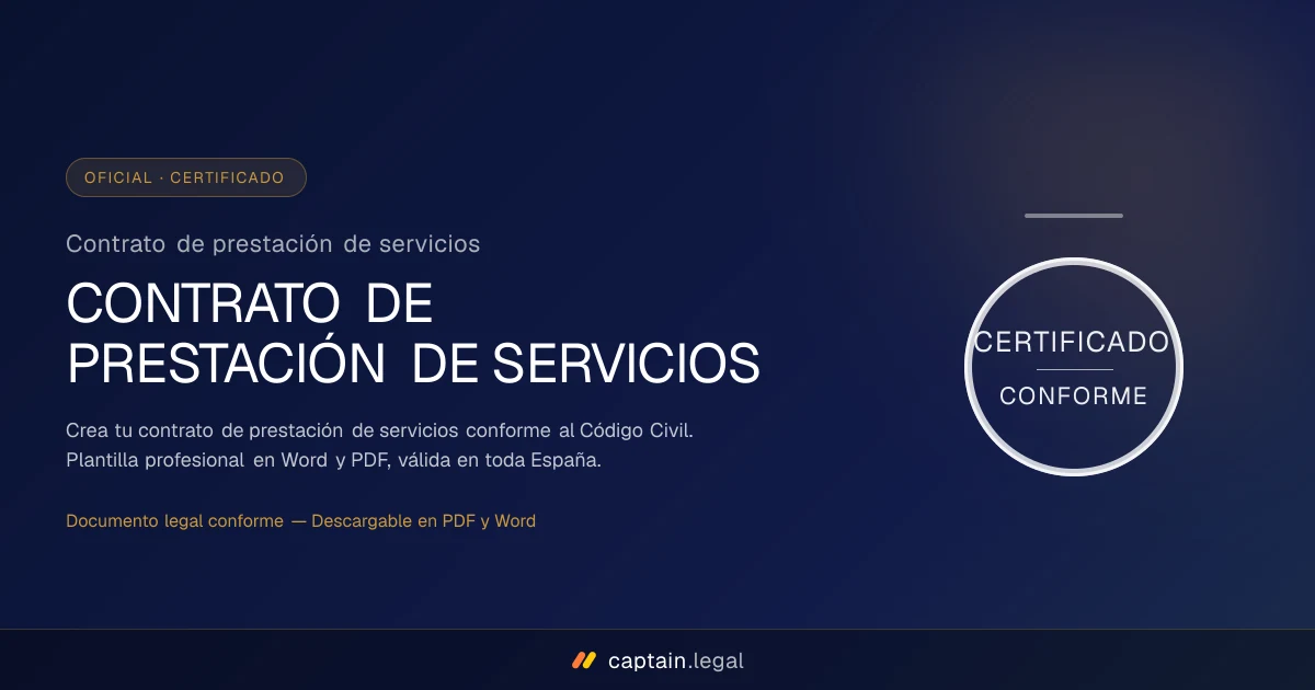 Contrato de prestación de servicios