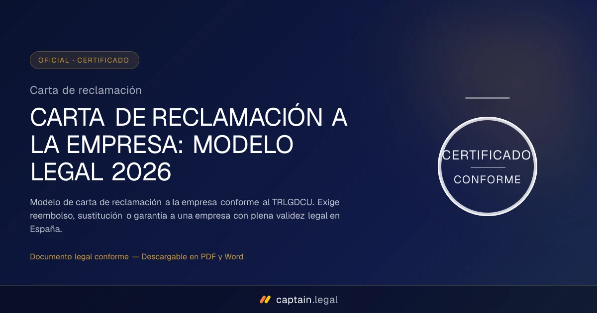 Carta de reclamación