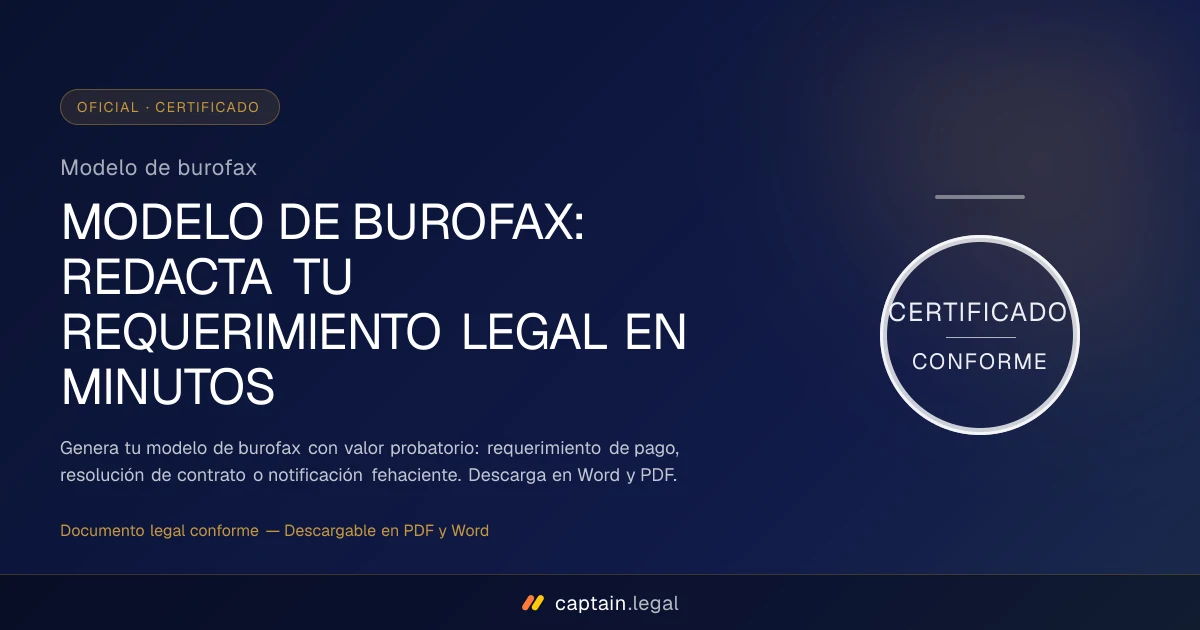 Modelo de burofax