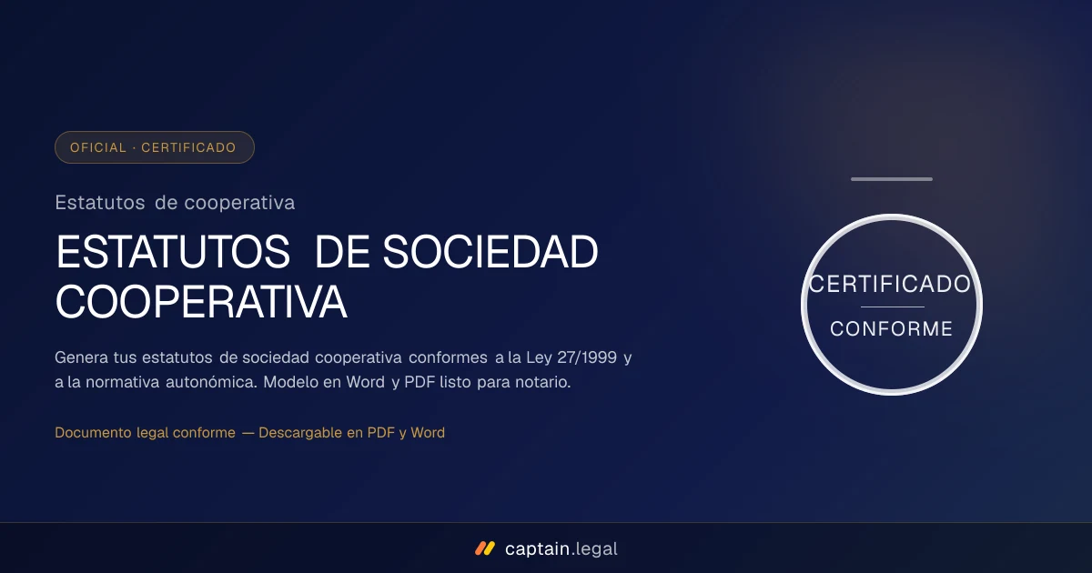 Estatutos de cooperativa