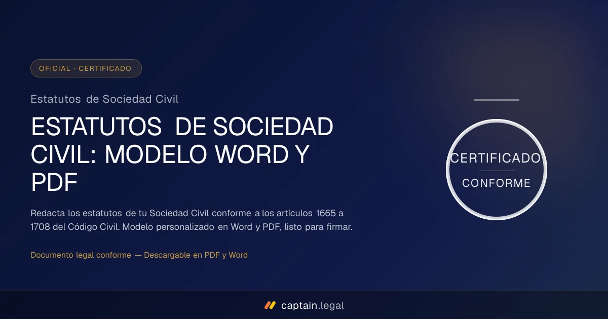 Estatutos de Sociedad Civil