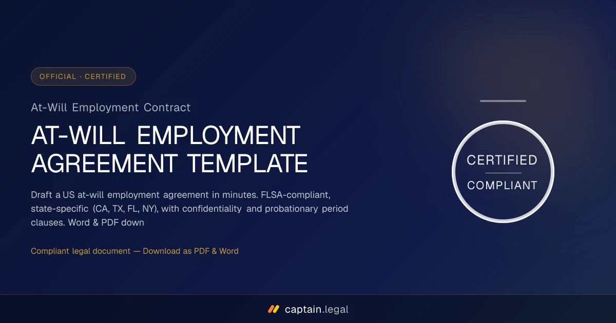 At-Will Employment Contract