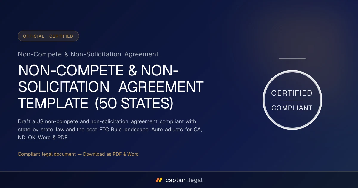 Non-Compete & Non-Solicitation Agreement