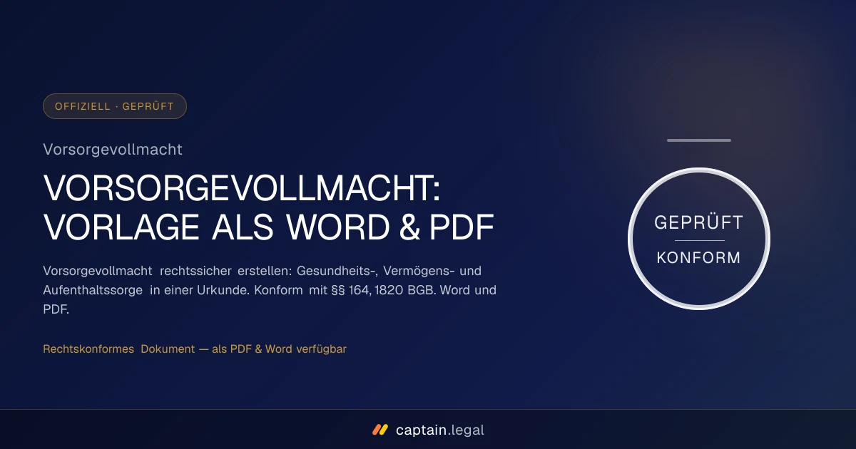 Vorsorgevollmacht