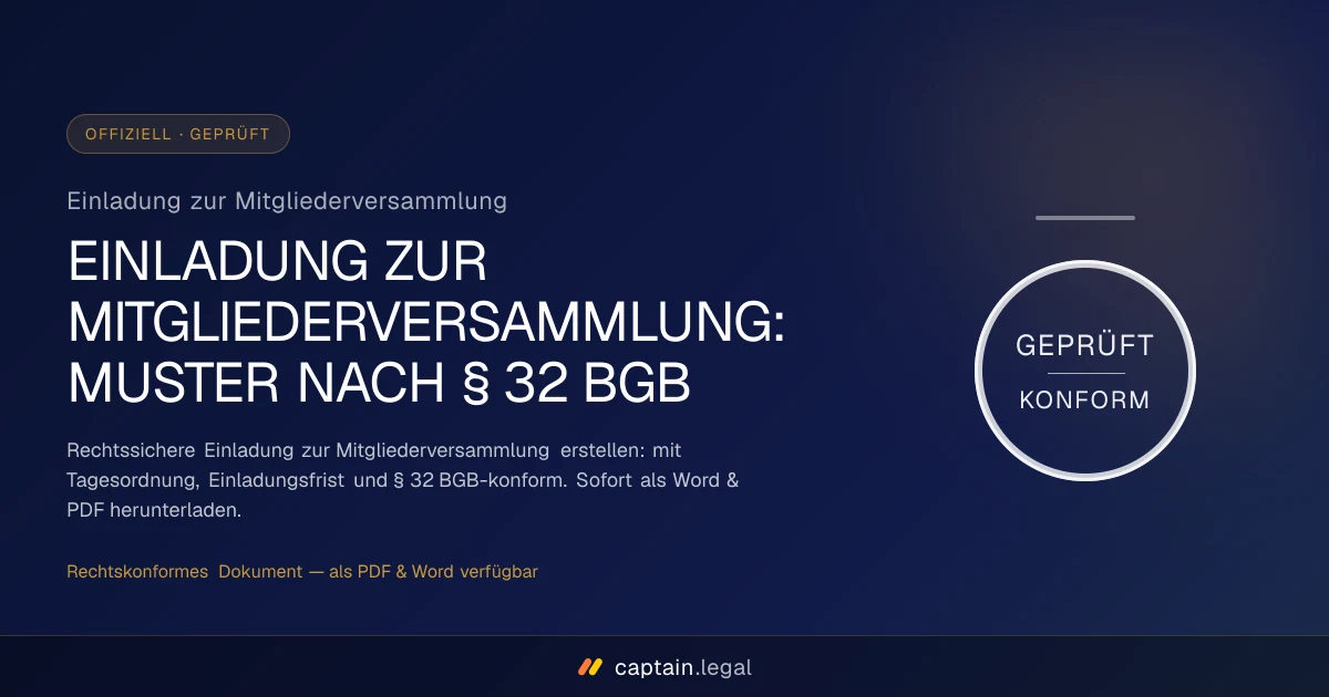 Einladung zur Mitgliederversammlung