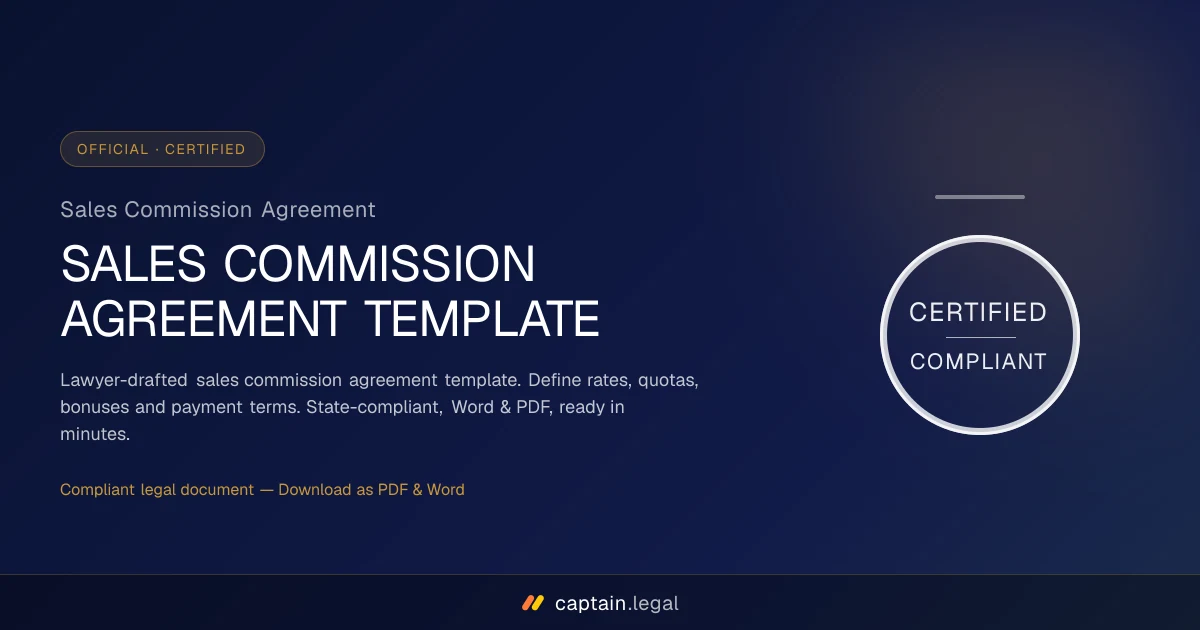 Sales Commission Agreement