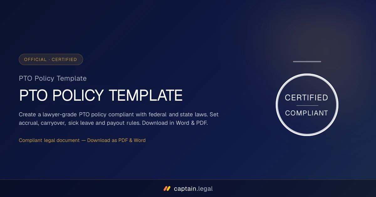 PTO Policy Template