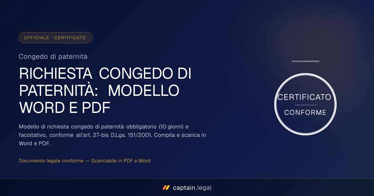 Congedo di paternità