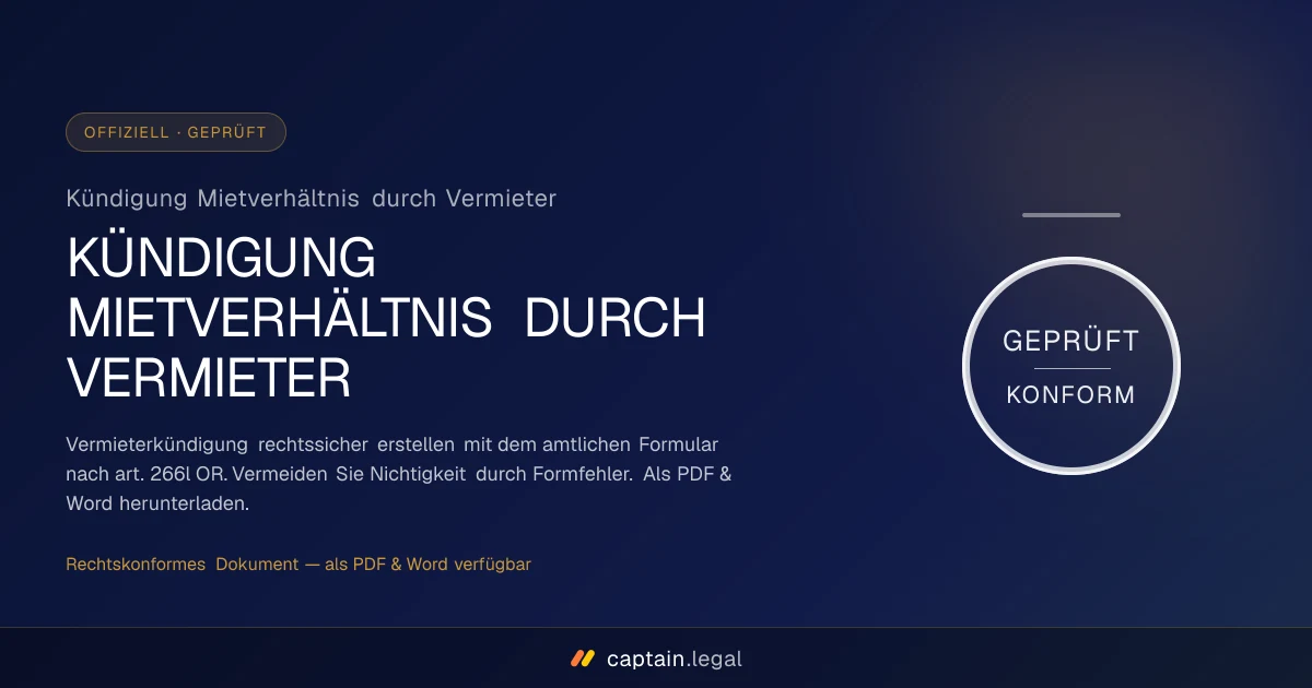 Kündigung Mietverhältnis durch Vermieter